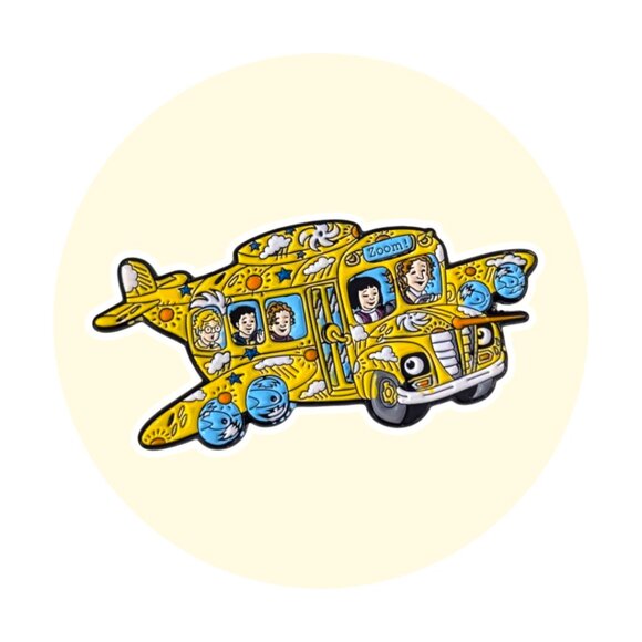 The Magic School Bus Enamel Pin: Flying Bus - Picture 1 of 5